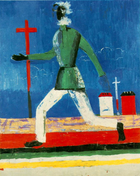 Image - Kazimir Malevich: Man Running with Sword (1932).